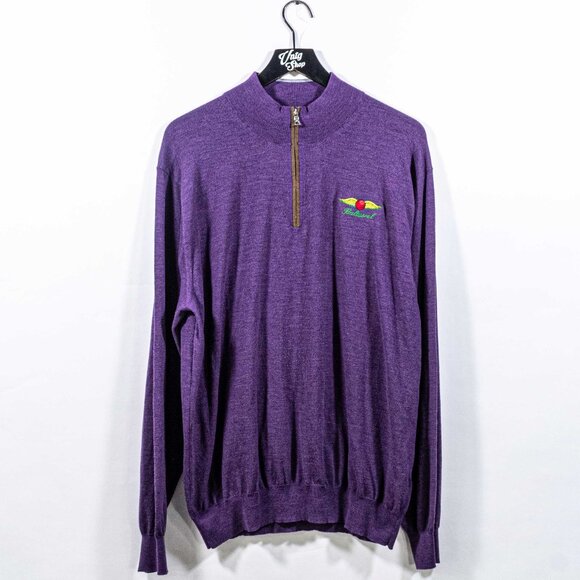 Peter Millar Collection 1/4 Zip Sweater XXL Lambswool Baltusrol Golf England - Picture 1 of 8